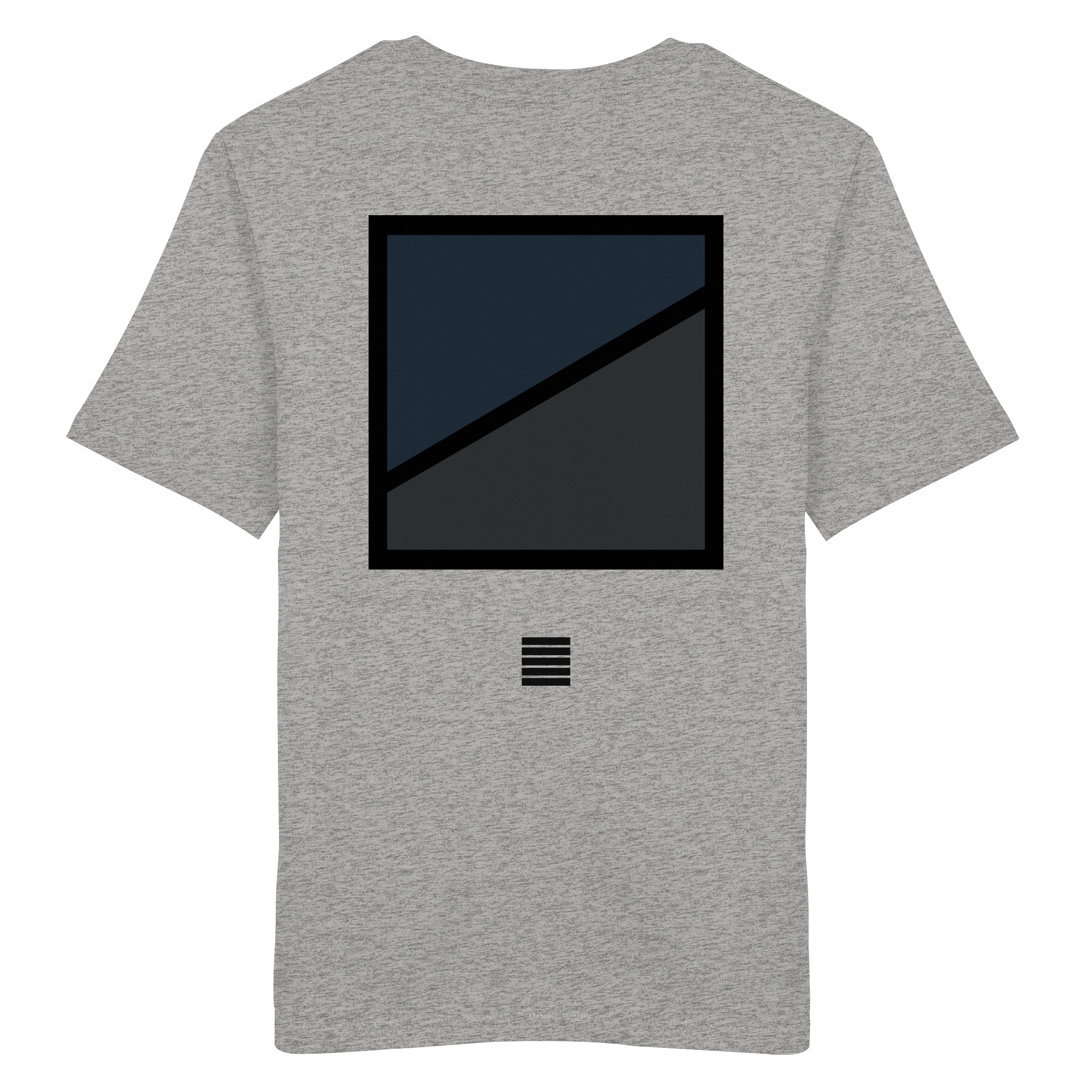 Heather grey organic cotton t-shirt with ONCE road nightfall graphic